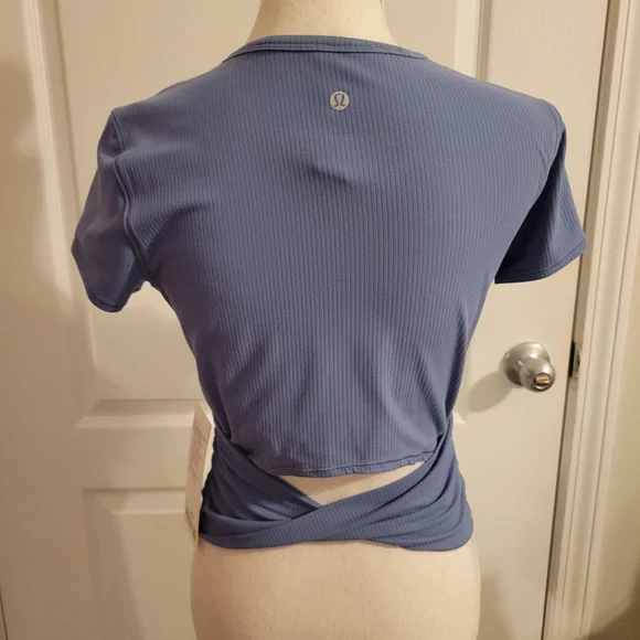 LULULEMON ALL IT TAKES BACK TWIST RIBBED SHORT SLEEVE - Picture 5 of 12